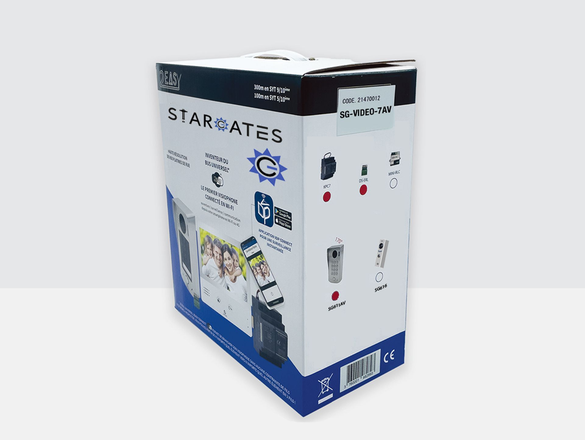 SG-PRO500 kit visiophone connecté sans-fil STARGATES - Interphone